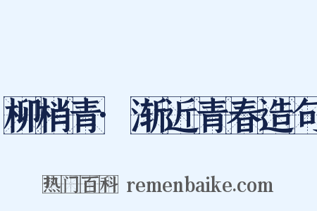 柳梢青·渐近青春造句是什么意思的图片